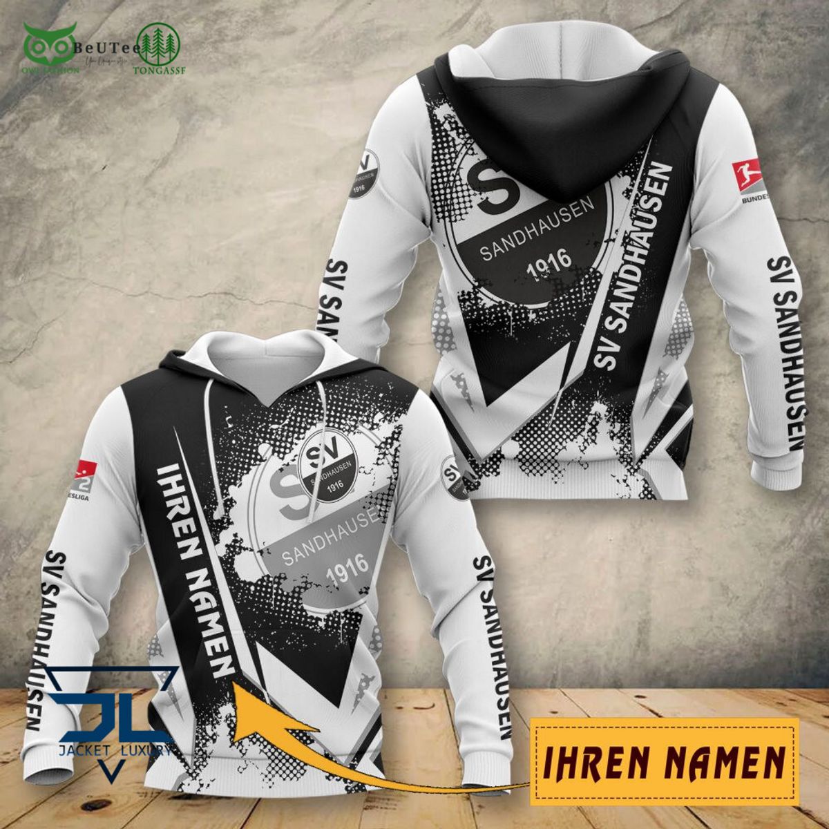 SV Sandhausen Bundesliga Ihren Namen 3D Polo - Adult & Kids T-Shirts, Sweatshirts & Hoodies apparel design preview 1