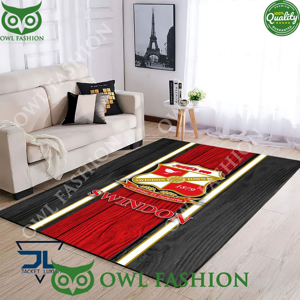 Swindon Town EFL Football Living room Rug Carpet - Adult & Kids T-Shirts, Sweatshirts & Hoodies apparel design preview 1