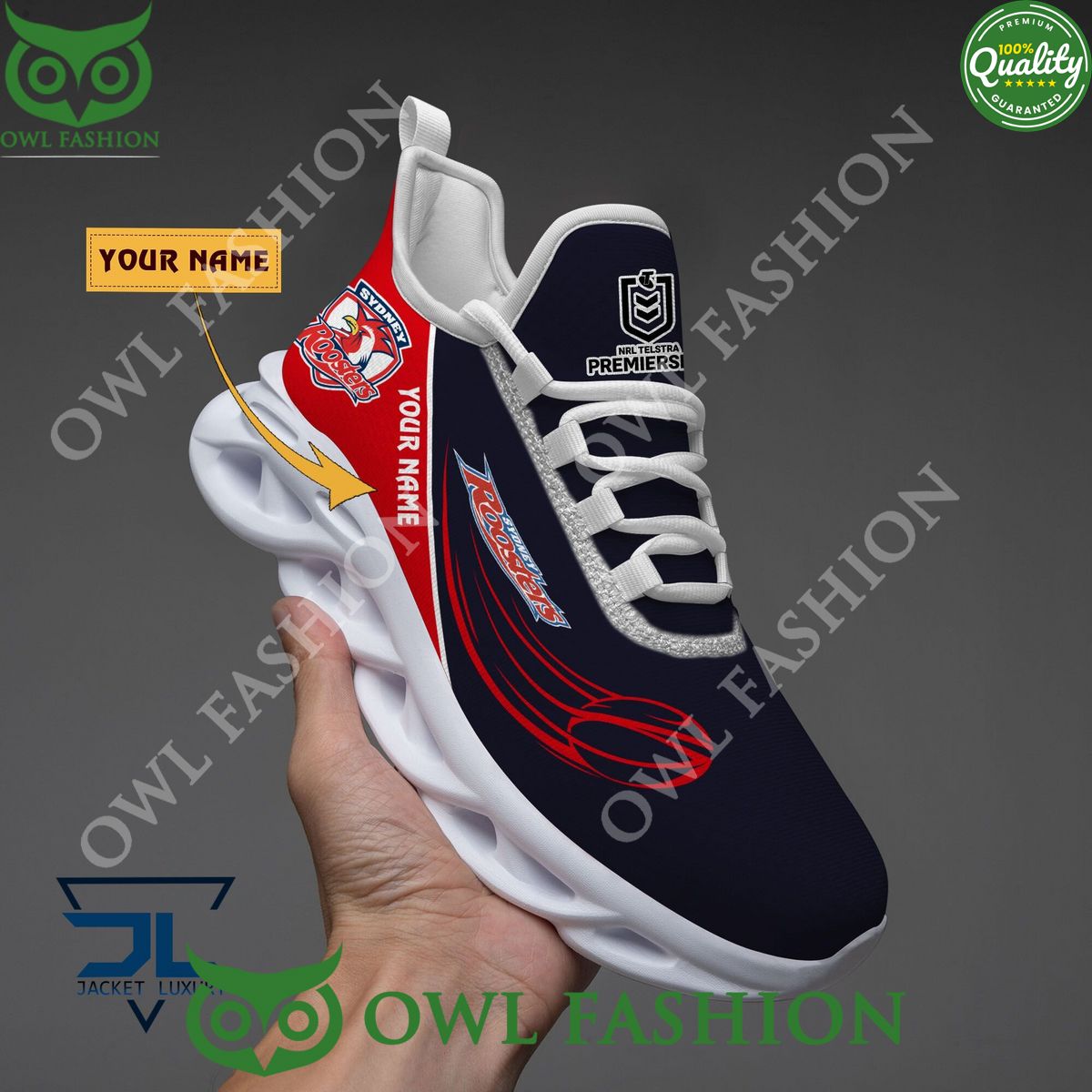 Sydney Roosters Custom Name Rugby Championship NRL - Adult & Kids T-Shirts, Sweatshirts & Hoodies apparel design preview 1