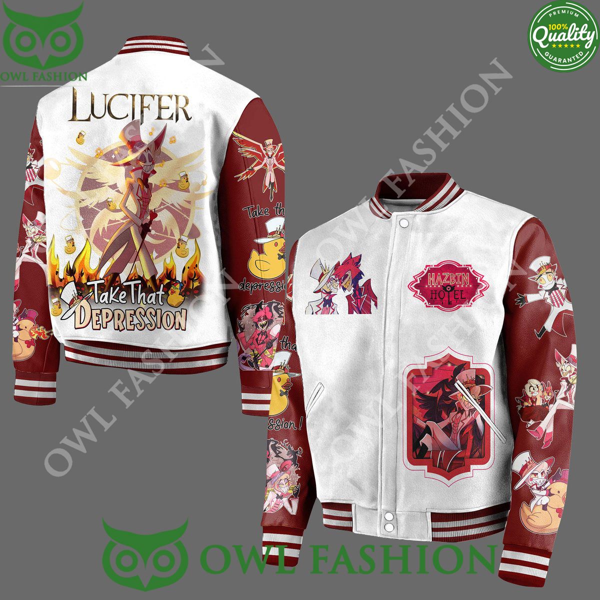 Take that Depression Lucifer Morningstar Hazbin Hotel - Adult & Kids T-Shirts, Sweatshirts & Hoodies apparel design preview 1