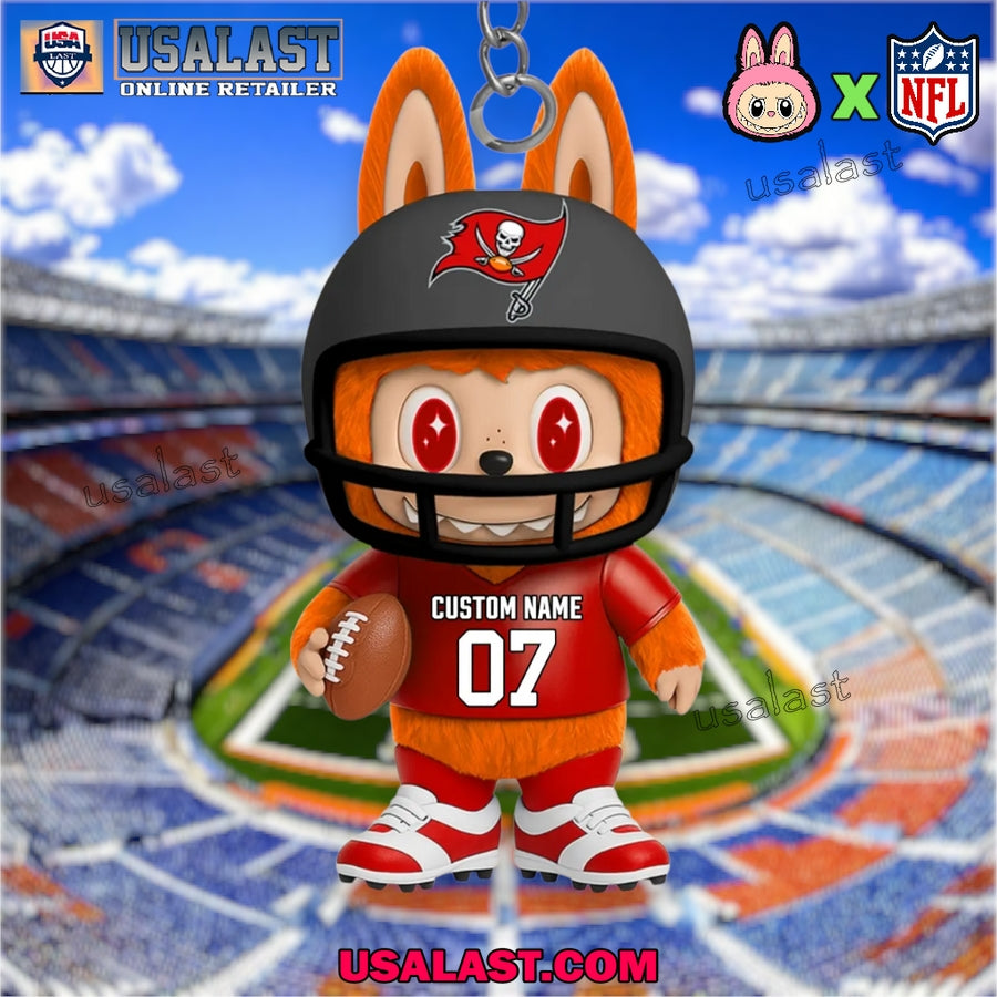 Tampa Bay Buccaneers x Labubu Monster Custom Acrylic - Adult & Kids T-Shirts, Sweatshirts & Hoodies apparel design preview 1