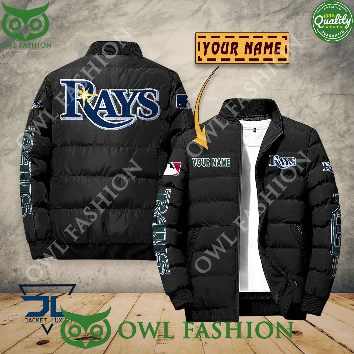 Tampa Bay Rays Custom Name MLB Baseball Jacket Sport - Adult & Kids T-Shirts, Sweatshirts & Hoodies apparel design preview 1