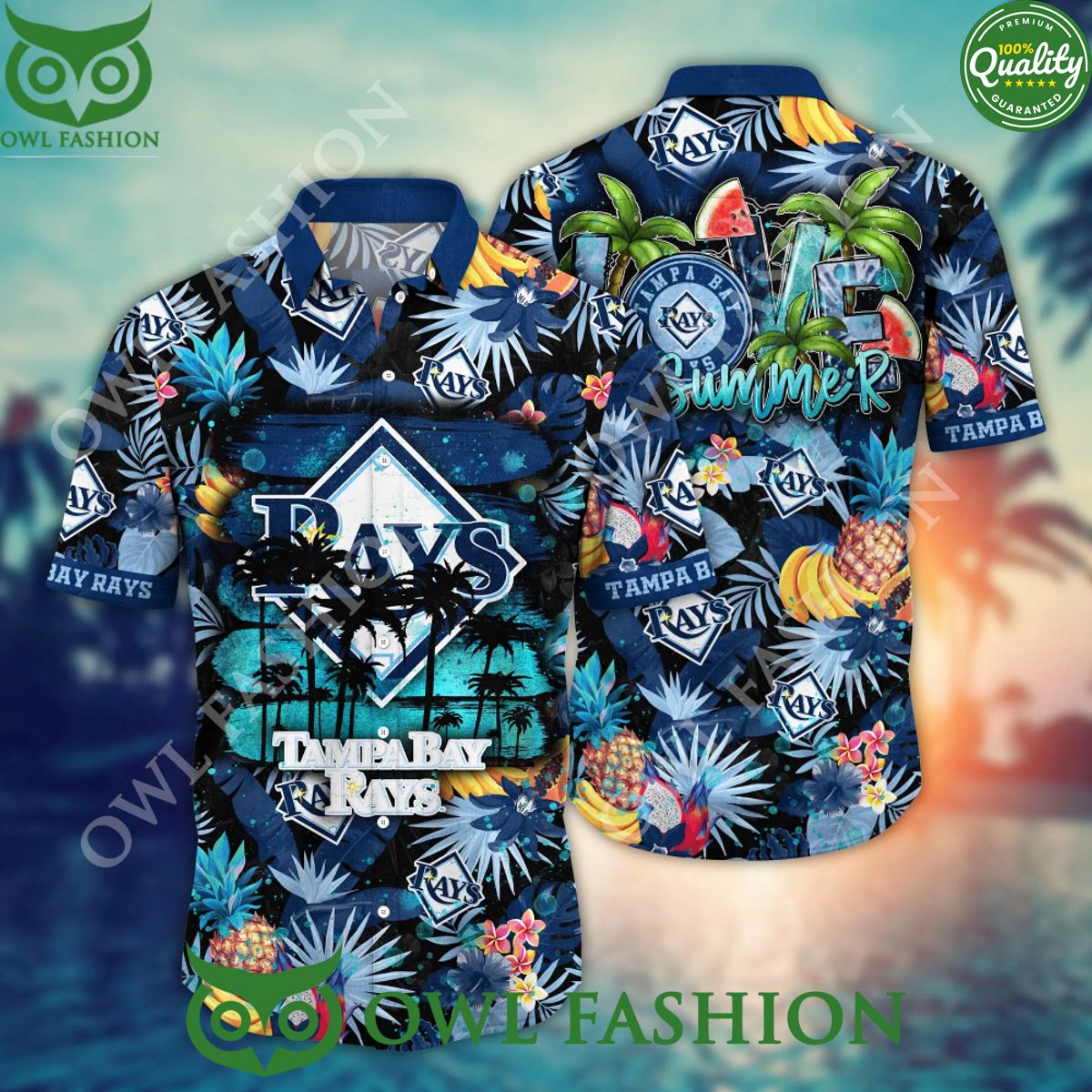 Tampa Bay Rays MLB Baseball Champion Limited Hawaiian - Adult & Kids T-Shirts, Sweatshirts & Hoodies apparel design preview 1
