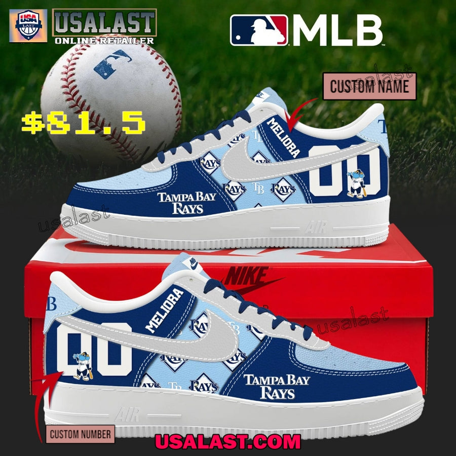 Tampa Bay Rays Personalized Air Force 1 Shoes - Adult & Kids T-Shirts, Sweatshirts & Hoodies apparel design preview 1
