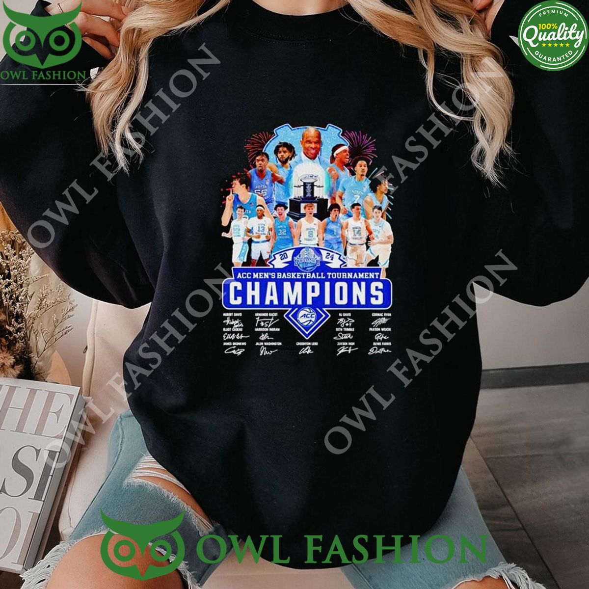 Tar Heels 2024 Acc Men's Basketball Tournament - Adult & Kids T-Shirts, Sweatshirts & Hoodies apparel design preview 1