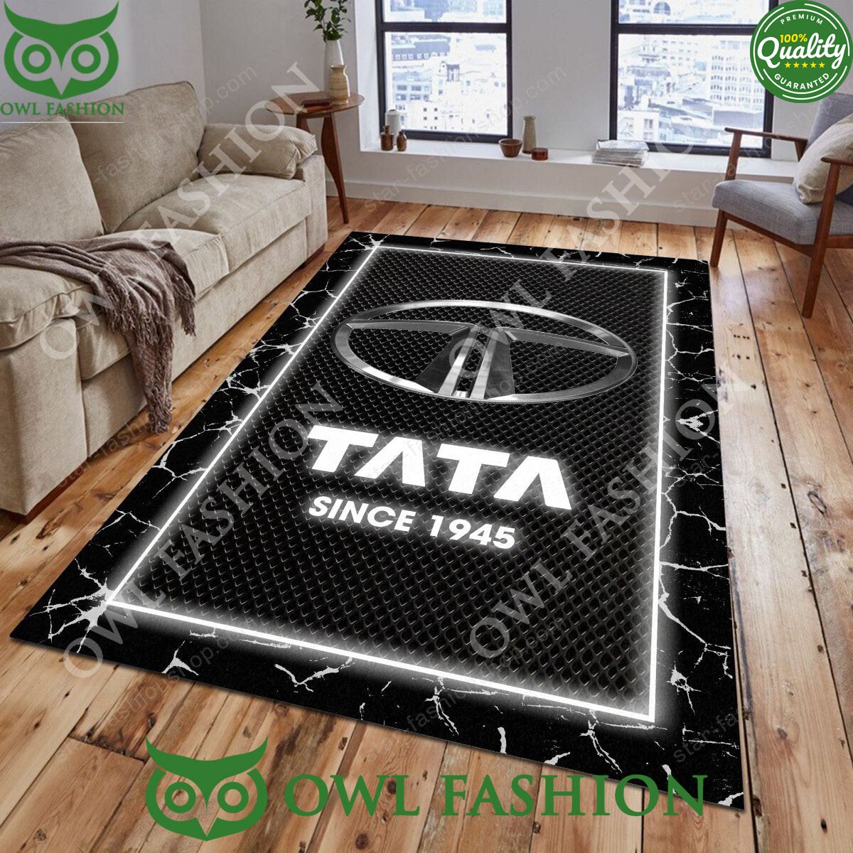 Tata Indian Multinational automotive Truck Carpet Rug - Adult & Kids T-Shirts, Sweatshirts & Hoodies apparel design preview 1