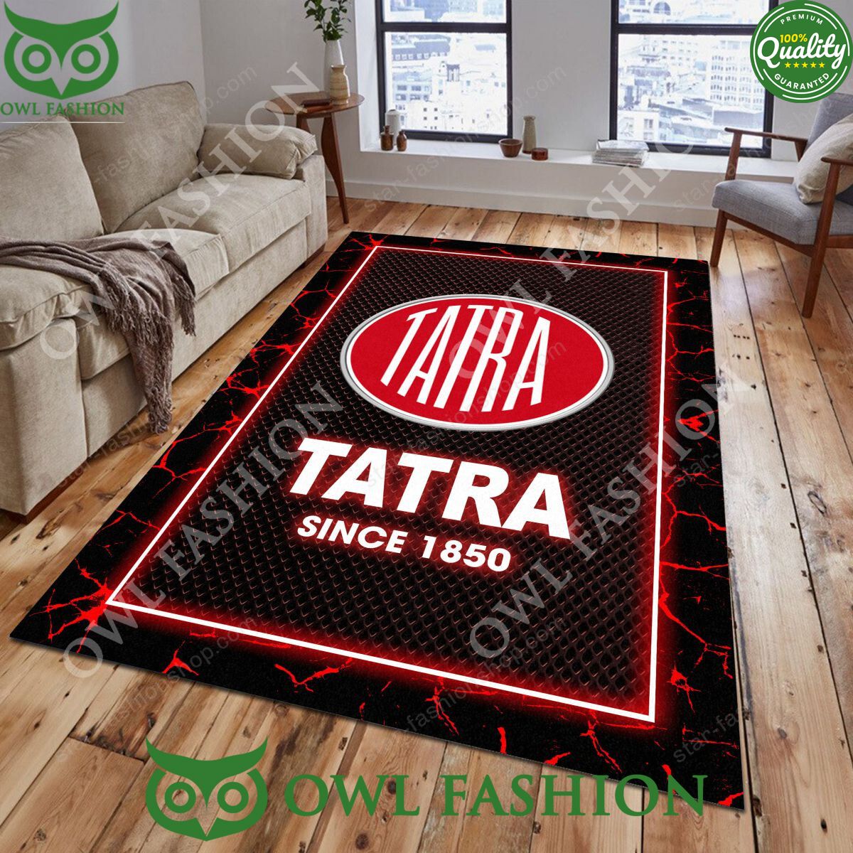 Tatra Czech vehicle manufacturer Carpet Rug - Adult & Kids T-Shirts, Sweatshirts & Hoodies apparel design preview 1