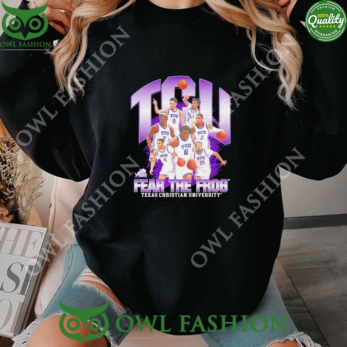 Tcu Horned Frogs 2023 2024 Ncaa Men's Basketball Post - Adult & Kids T-Shirts, Sweatshirts & Hoodies apparel design preview 1