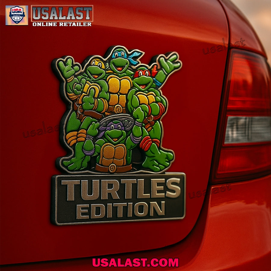 Teenage Mutant Ninja Turtle Edition Car Emblem Custom - Adult & Kids T-Shirts, Sweatshirts & Hoodies apparel design preview 1