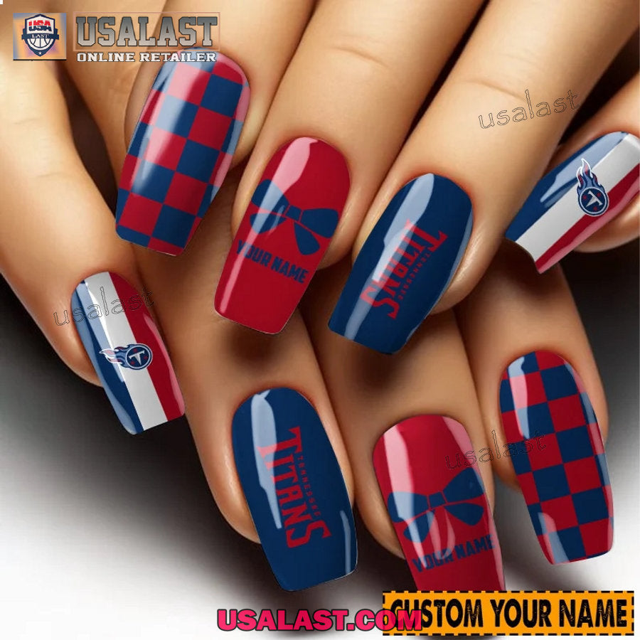 Tennessee Titans Women Custom Nails Set - Adult & Kids T-Shirts, Sweatshirts & Hoodies apparel design preview 1
