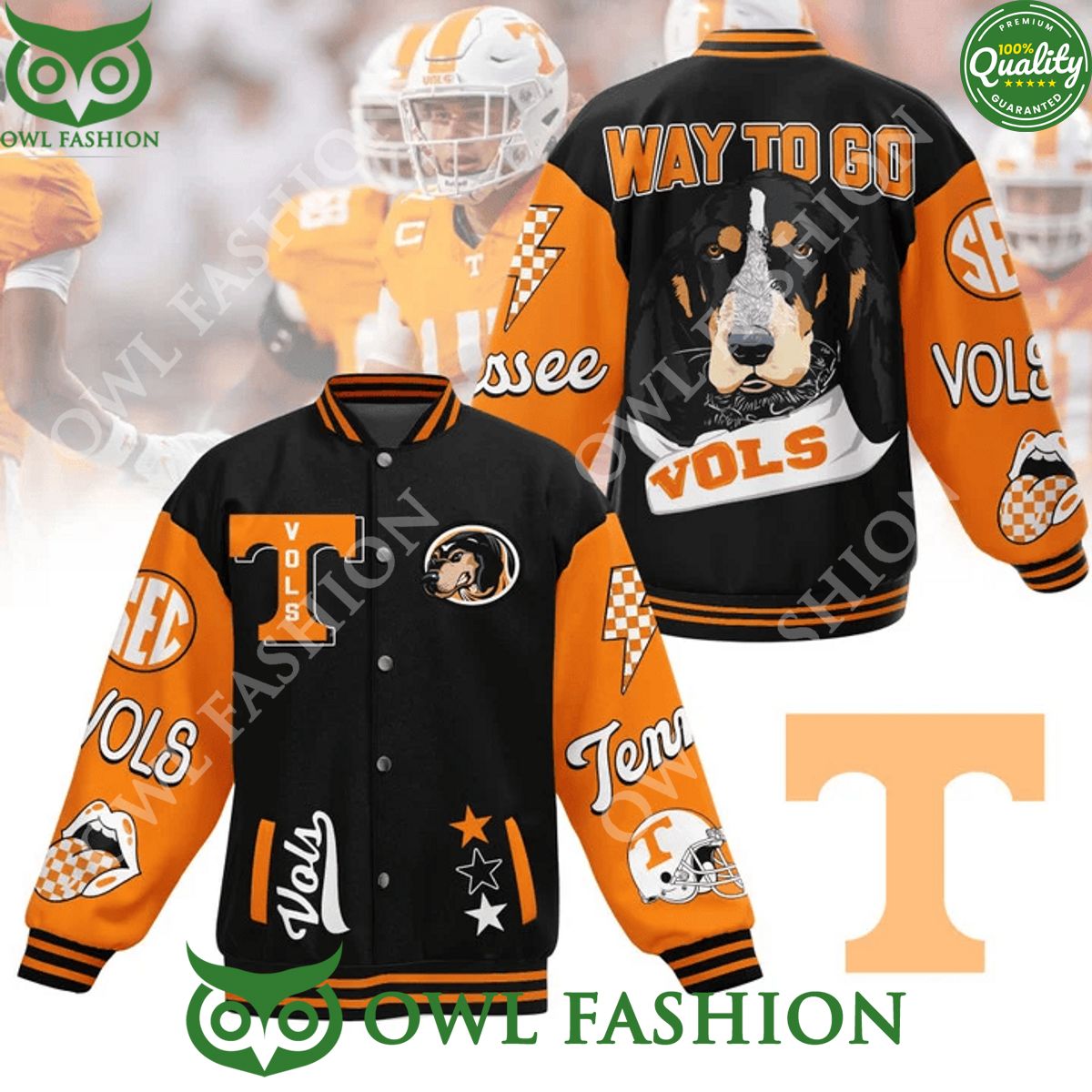 Tennessee Volunteers Black NCAA Baseball Varsity - Adult & Kids T-Shirts, Sweatshirts & Hoodies apparel design preview 1