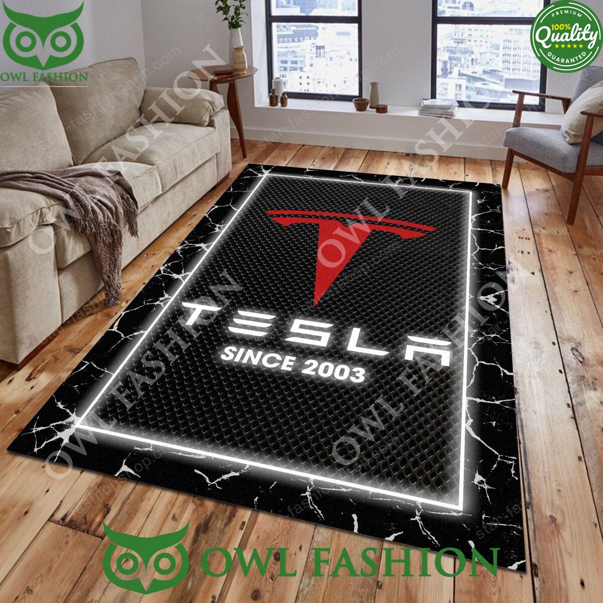 Tesla Rug Carpet Luxury Brand 2024 - Adult & Kids T-Shirts, Sweatshirts & Hoodies apparel design preview 1