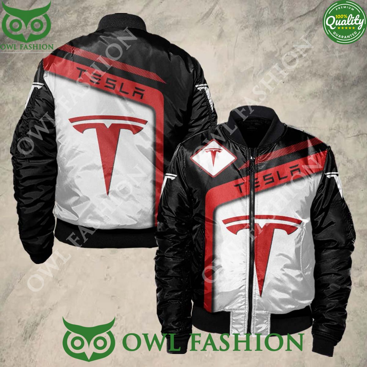 Tesla Sport 3D Bomber Jacket - Adult & Kids T-Shirts, Sweatshirts & Hoodies apparel design preview 1