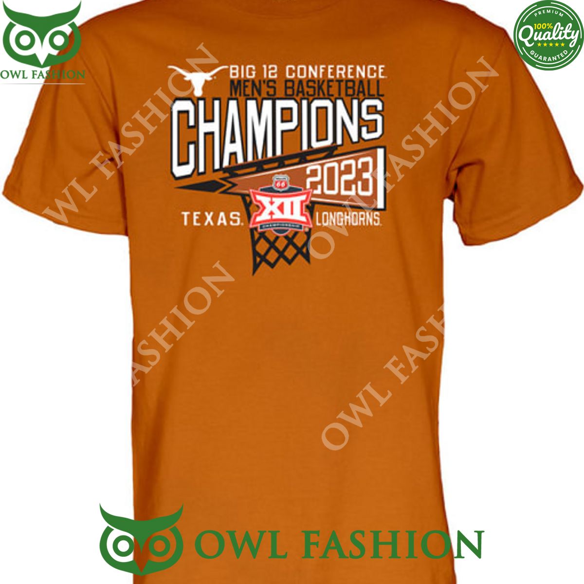 TEXAS LONGHORNS BURNT ORANGE 2023 BIG 12 TOURNAMENT - Adult & Kids T-Shirts, Sweatshirts & Hoodies apparel design preview 1