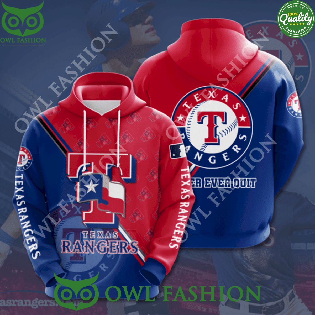 Texas Rangers Baseball Special Edition Never Ever - Adult & Kids T-Shirts, Sweatshirts & Hoodies apparel design preview 1