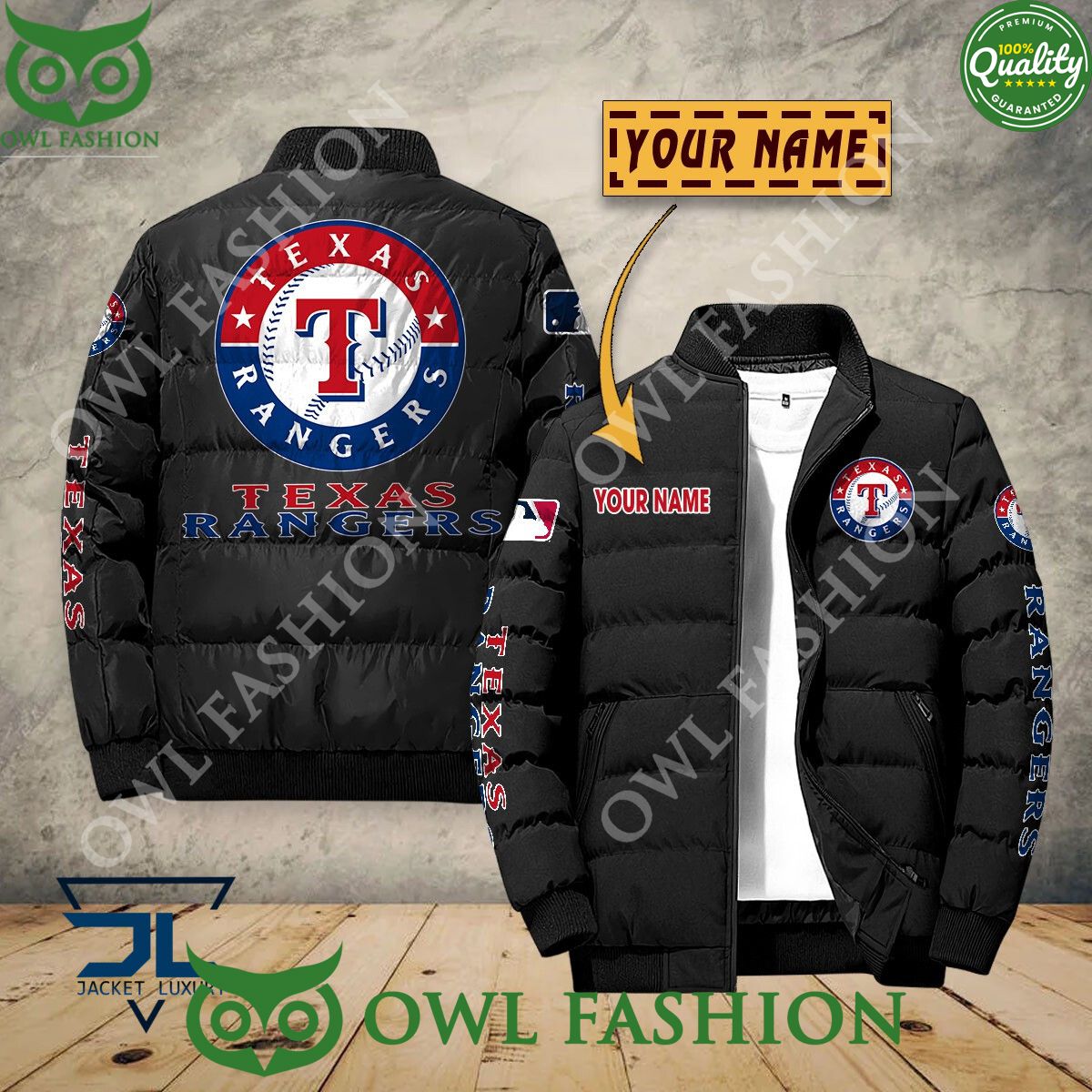 Texas Rangers Custom Name MLB Baseball Jacket Sport - Adult & Kids T-Shirts, Sweatshirts & Hoodies apparel design preview 1