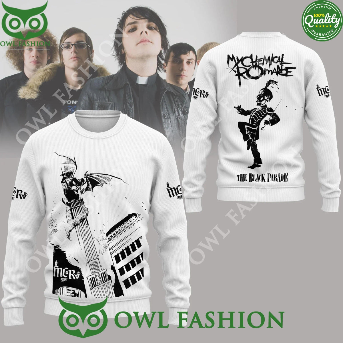 The Black Parade My chemical Romance rock band ugly - Adult & Kids T-Shirts, Sweatshirts & Hoodies apparel design preview 1