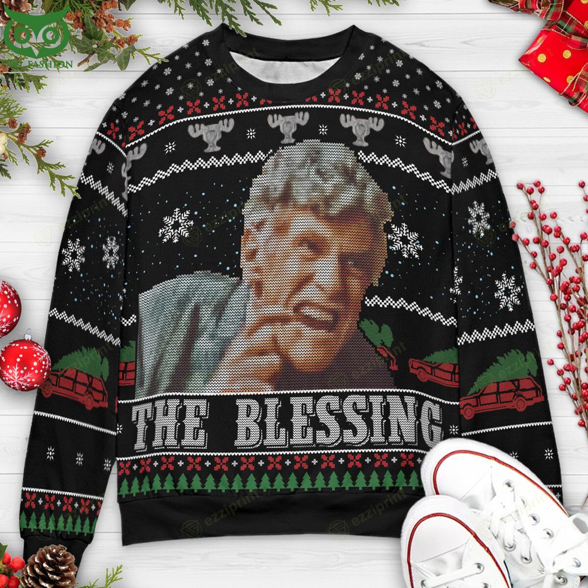 The Blessing Uncle Louis National Lampoon's Christmas - Adult & Kids T-Shirts, Sweatshirts & Hoodies apparel design preview 1