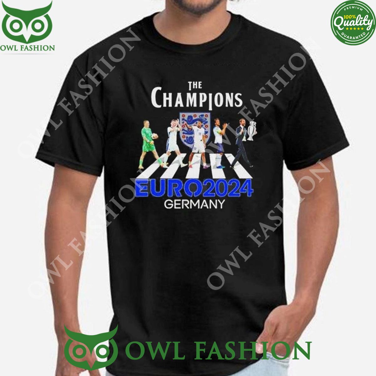 The Champions England Team Uefa Euro Germany 2024 - Adult & Kids T-Shirts, Sweatshirts & Hoodies apparel design preview 1