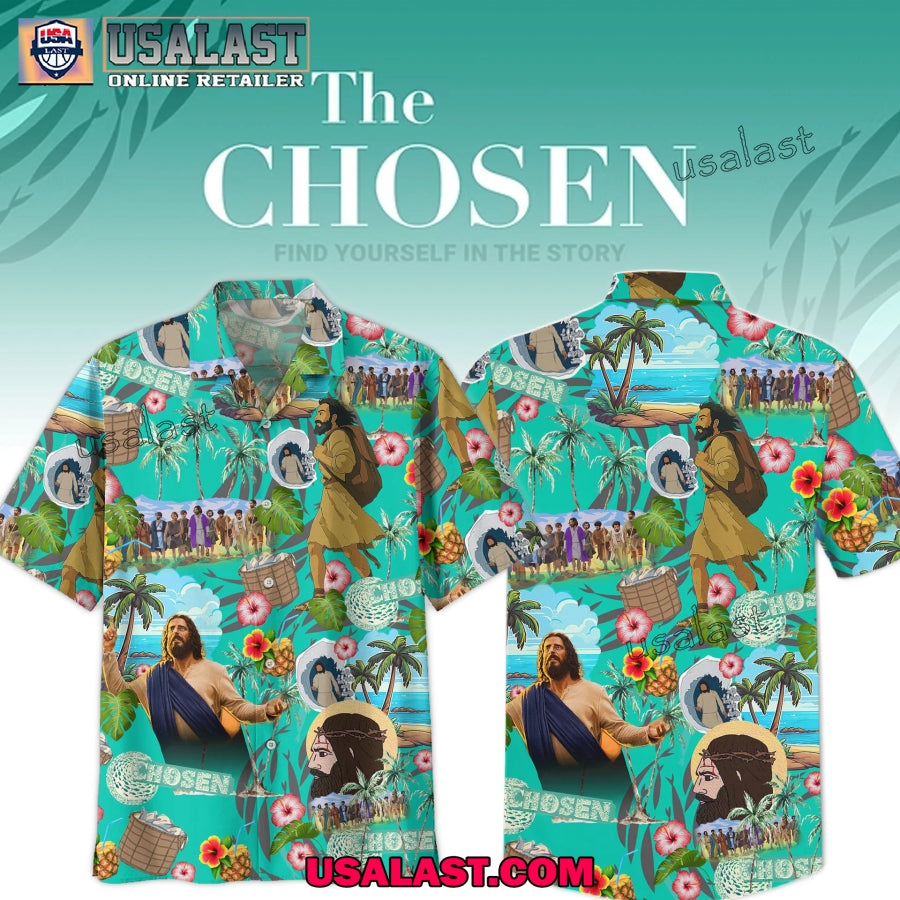 The Chosen Tropical Short Sleeve Button - Adult & Kids T-Shirts, Sweatshirts & Hoodies apparel design preview 1