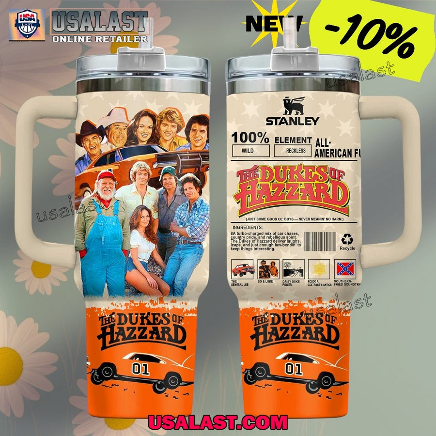 The Dukes Of Hazzard Limited Edition 40oz Tumbler - Adult & Kids T-Shirts, Sweatshirts & Hoodies apparel design preview 1