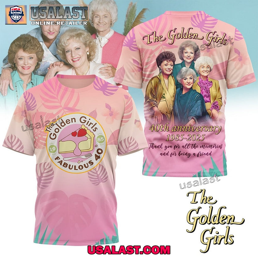 The Golden Girls 40th Anniversary 3D - Adult & Kids T-Shirts, Sweatshirts & Hoodies apparel design preview 1