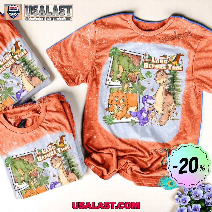 The Land Before Time Unisex Bleached - Adult & Kids T-Shirts, Sweatshirts & Hoodies apparel design preview 1