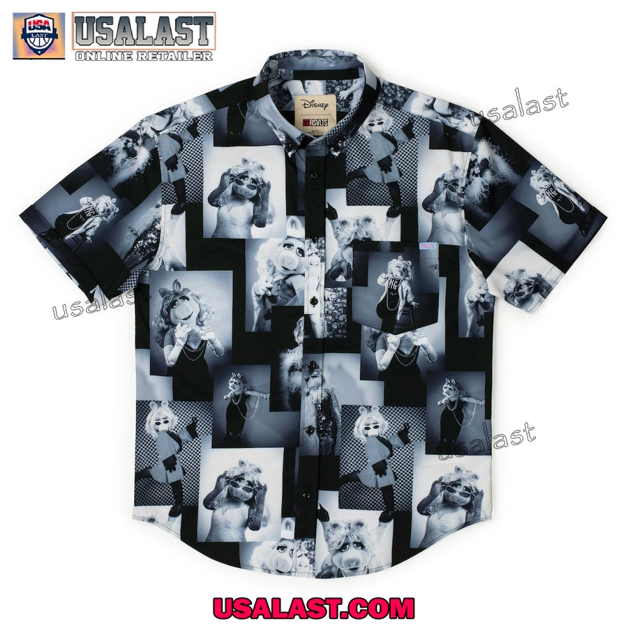 The Muppets Posh Piggy Short Sleeve Hawaiian - Adult & Kids T-Shirts, Sweatshirts & Hoodies apparel design preview 1