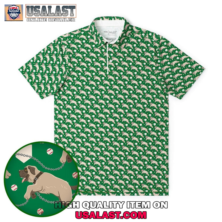 The Sandlot Hercules Dog Men Polo - Adult & Kids T-Shirts, Sweatshirts & Hoodies apparel design preview 1
