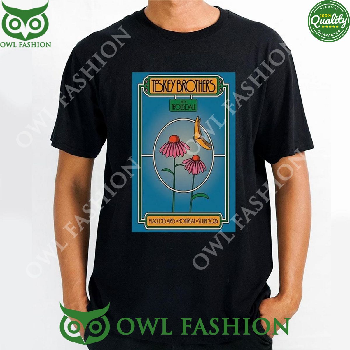 The Teskey Brothers June 21 2024 Place Des Arts - Adult & Kids T-Shirts, Sweatshirts & Hoodies apparel design preview 1