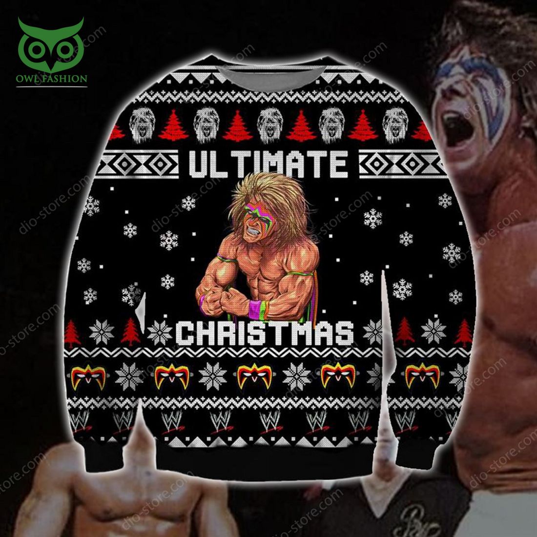 The Ultimate Warrior Knitting Pattern 3d Print Ugly - Adult & Kids T-Shirts, Sweatshirts & Hoodies apparel design preview 1