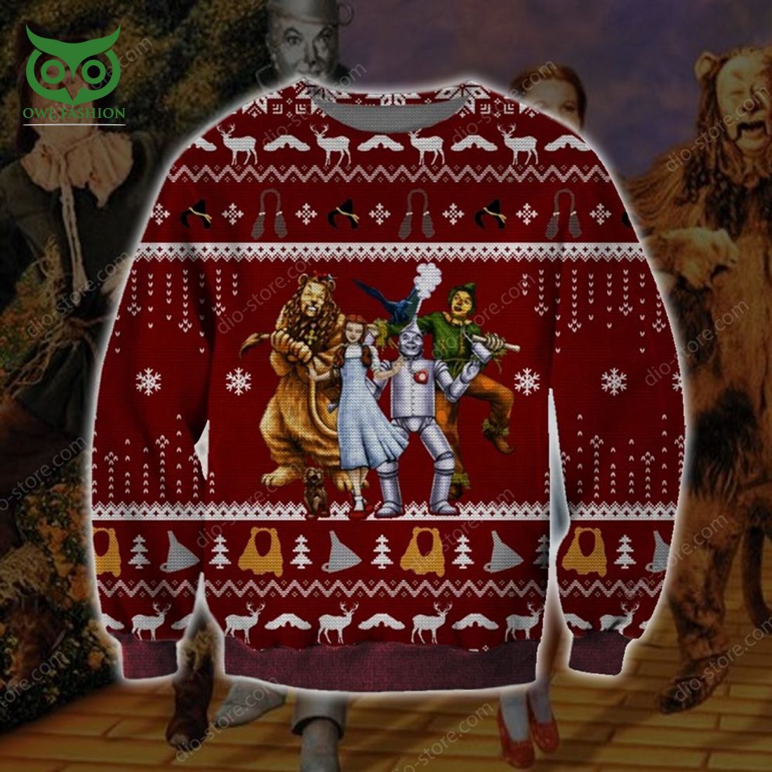 The Wizard Of Oz Knitting Pattern 3d Print Ugly - Adult & Kids T-Shirts, Sweatshirts & Hoodies apparel design preview 1