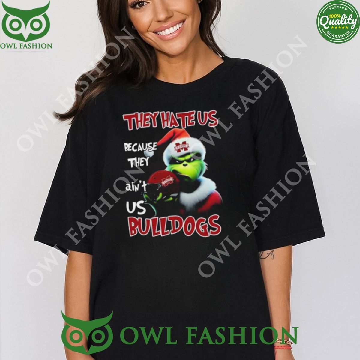 They Hate Us Because Ain't Mississippi State Bulldogs - Adult & Kids T-Shirts, Sweatshirts & Hoodies apparel design preview 1