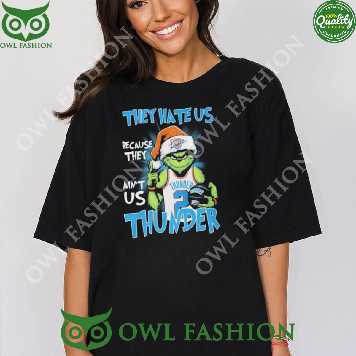 They Hate Us Because Ain't Oklahoma City Thunder The - Adult & Kids T-Shirts, Sweatshirts & Hoodies apparel design preview 1