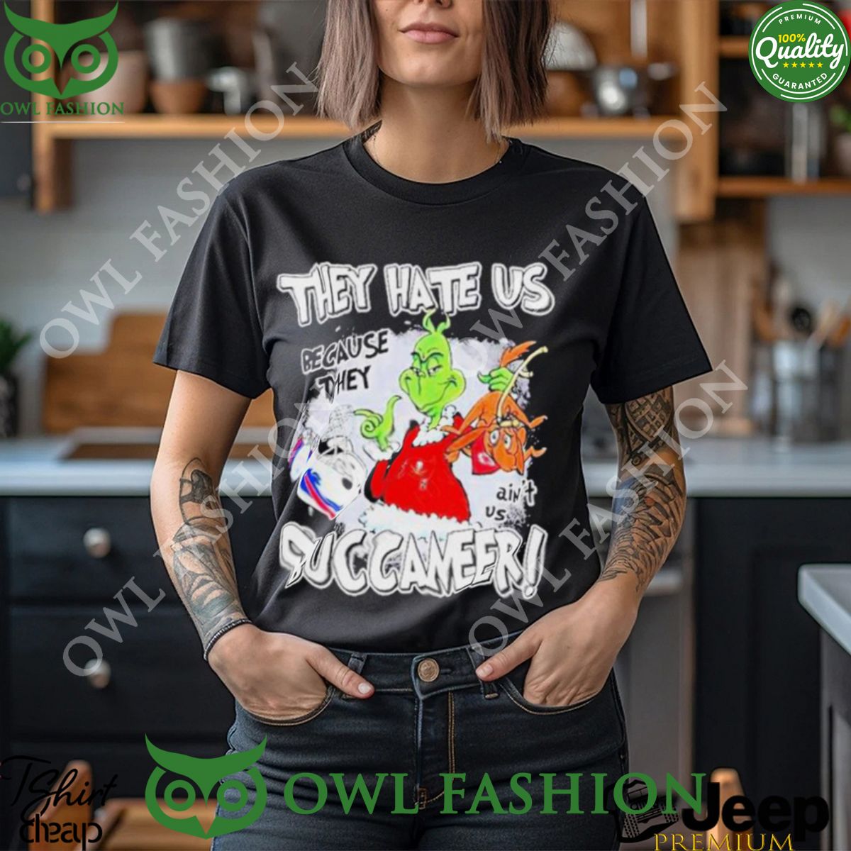 They Hate Us Because Ain't Tampa Bay Buccaneers - Adult & Kids T-Shirts, Sweatshirts & Hoodies apparel design preview 1
