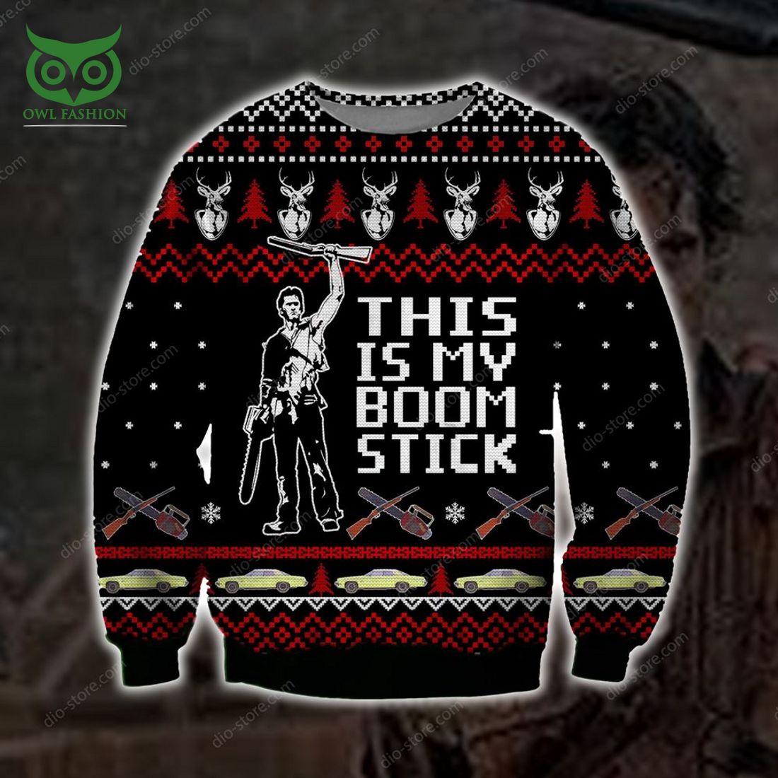 This Is My Boomstick Knitting Pattern 3d Print Ugly - Adult & Kids T-Shirts, Sweatshirts & Hoodies apparel design preview 1