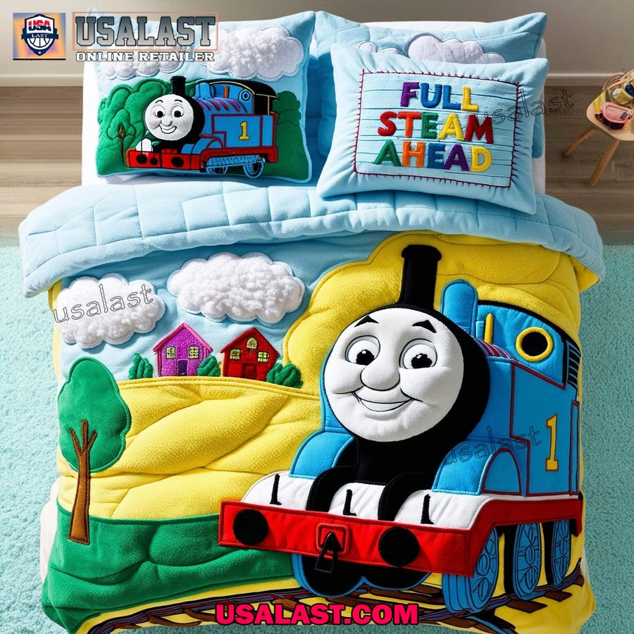 Thomas And Friends Full Steam Ahead Bedding Set - Adult & Kids T-Shirts, Sweatshirts & Hoodies apparel design preview 1