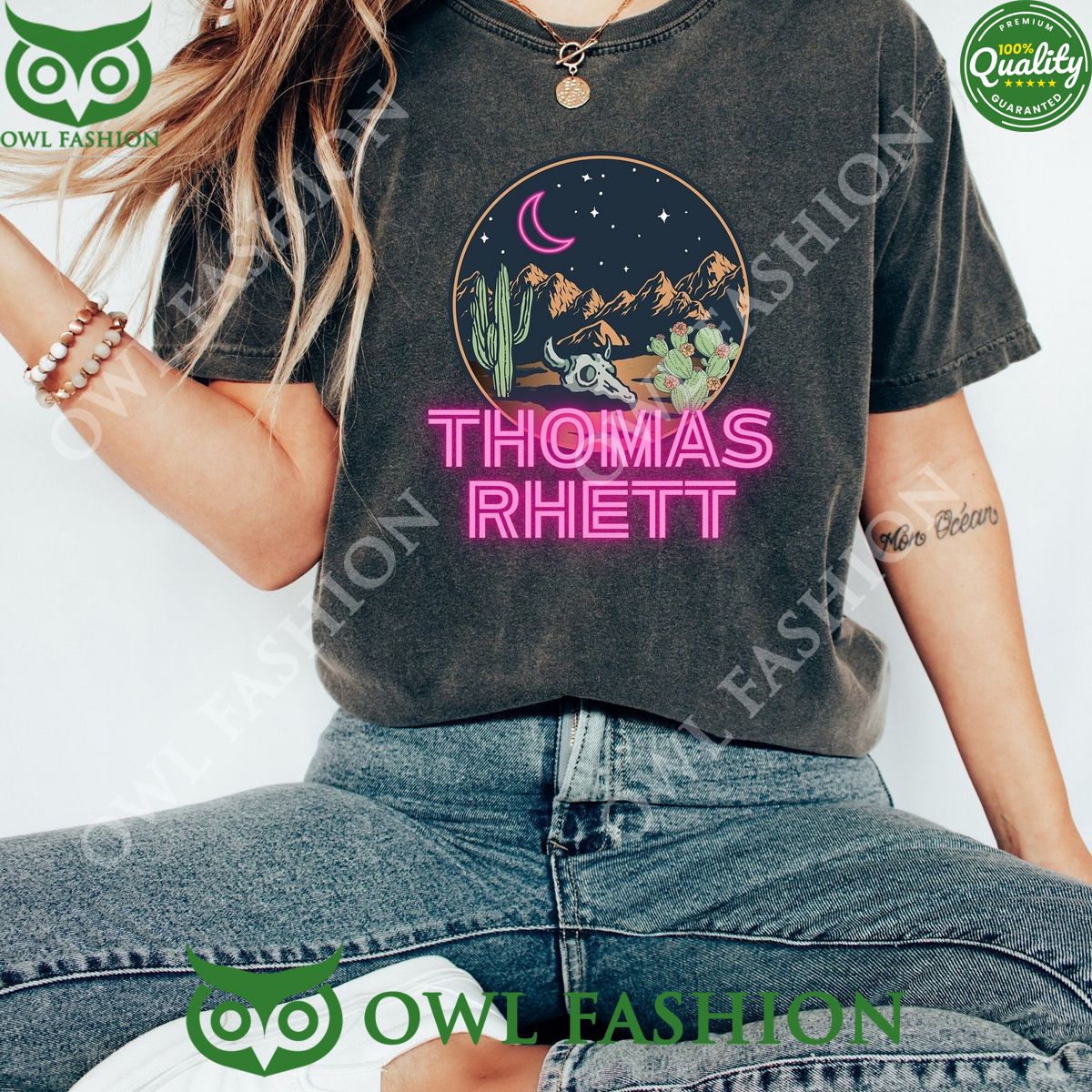 Thomas Rhett Country Music Neon Moon Concert - Adult & Kids T-Shirts, Sweatshirts & Hoodies apparel design preview 1