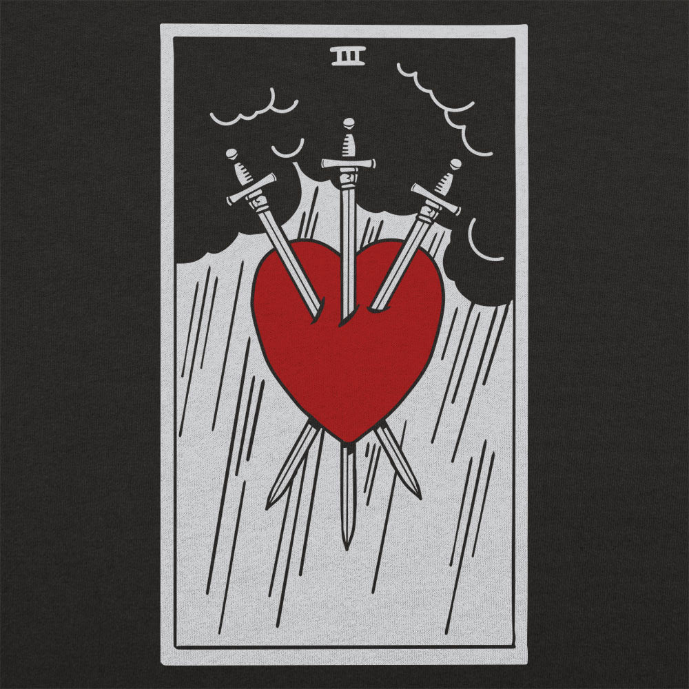 Tarot Three Of Swords - Adult & Kids T-Shirts, Sweatshirts & Hoodies apparel design preview 1
