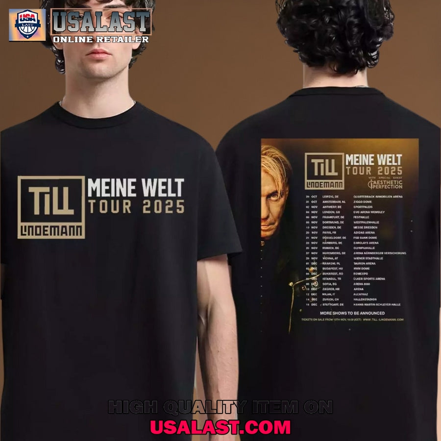 Till Lindemann Meine Welt Tour 2025 Europe Dates - Adult & Kids T-Shirts, Sweatshirts & Hoodies apparel design preview 1