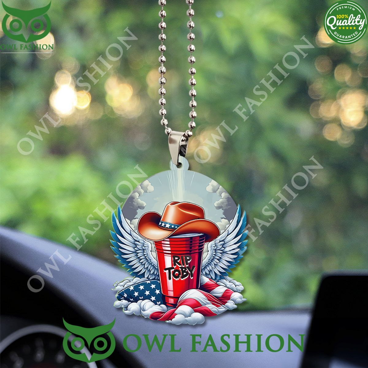 Toby Keith Custom US Flag Pattern Cup Acrylic Car - Adult & Kids T-Shirts, Sweatshirts & Hoodies apparel design preview 1