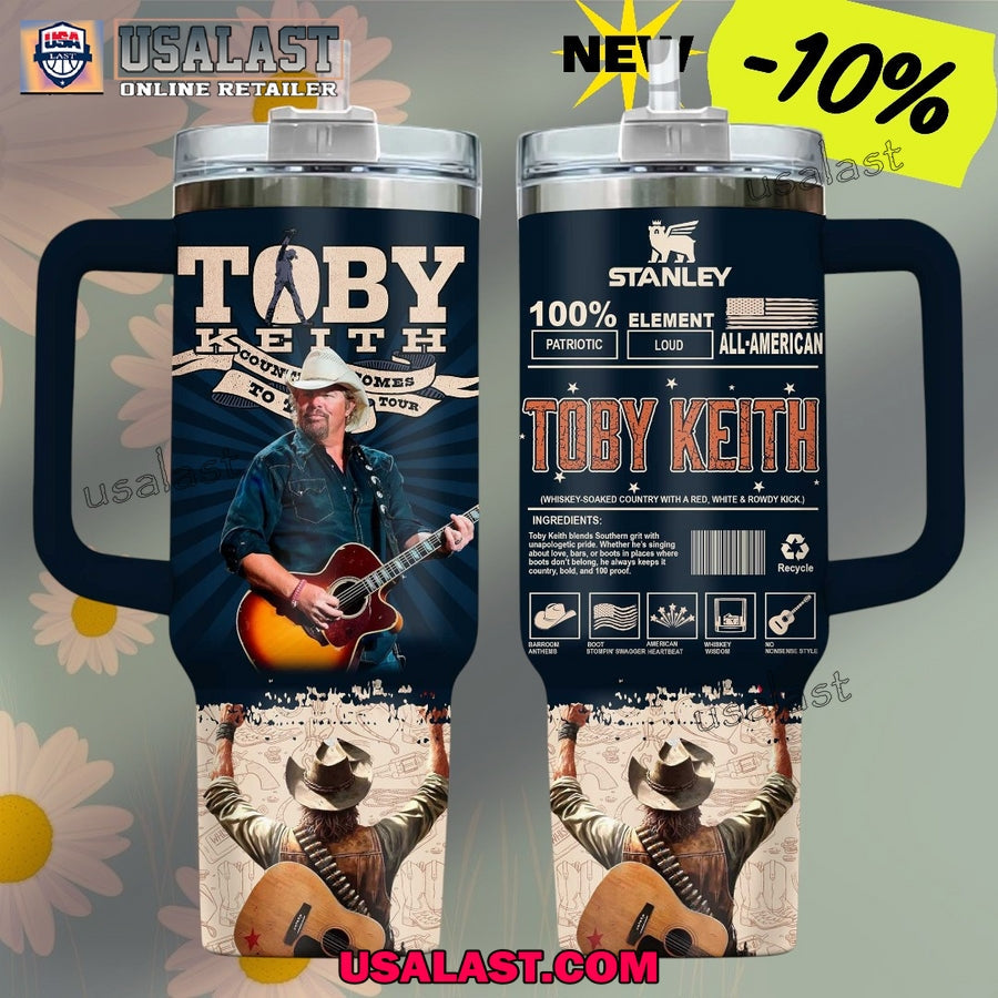 Toby Keith Limited Edition 40oz Tumbler - Adult & Kids T-Shirts, Sweatshirts & Hoodies apparel design preview 1