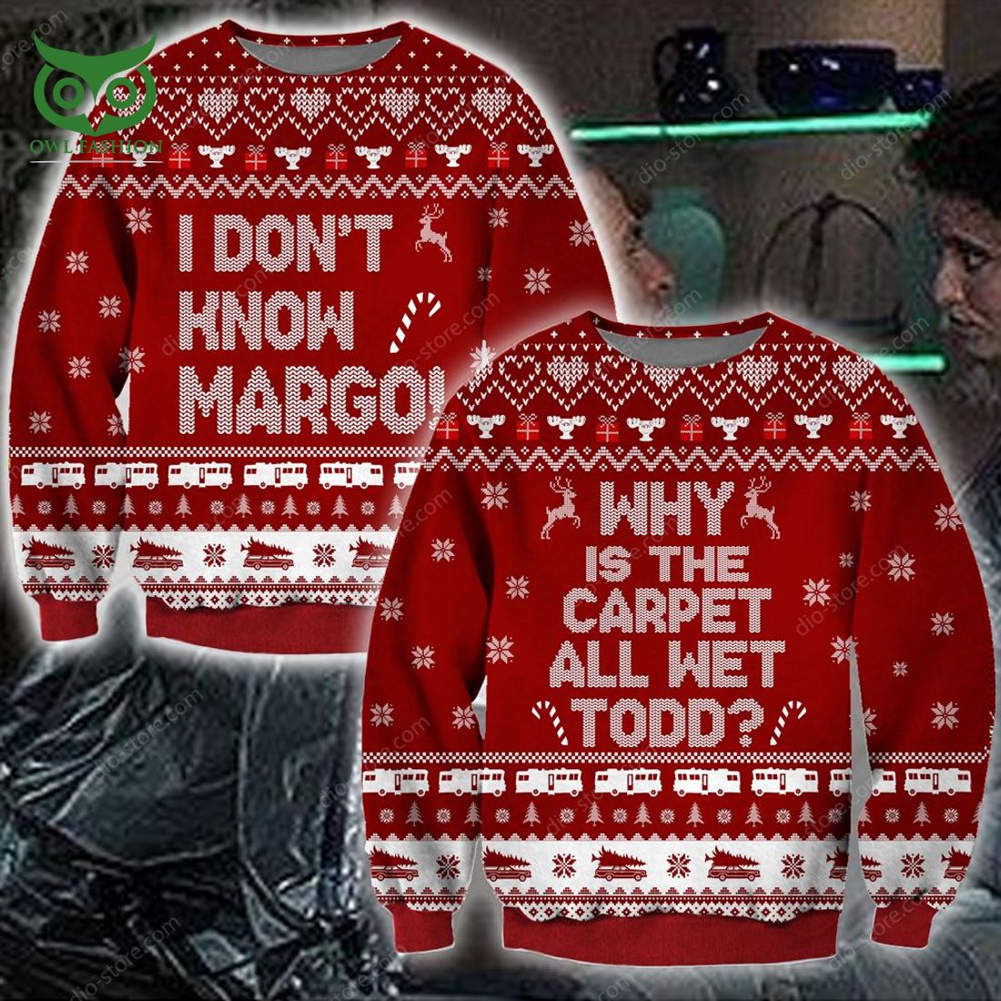 Todd I Dont Know Margo Knitting Pattern 3d Print Ugly - Adult & Kids T-Shirts, Sweatshirts & Hoodies apparel design preview 1