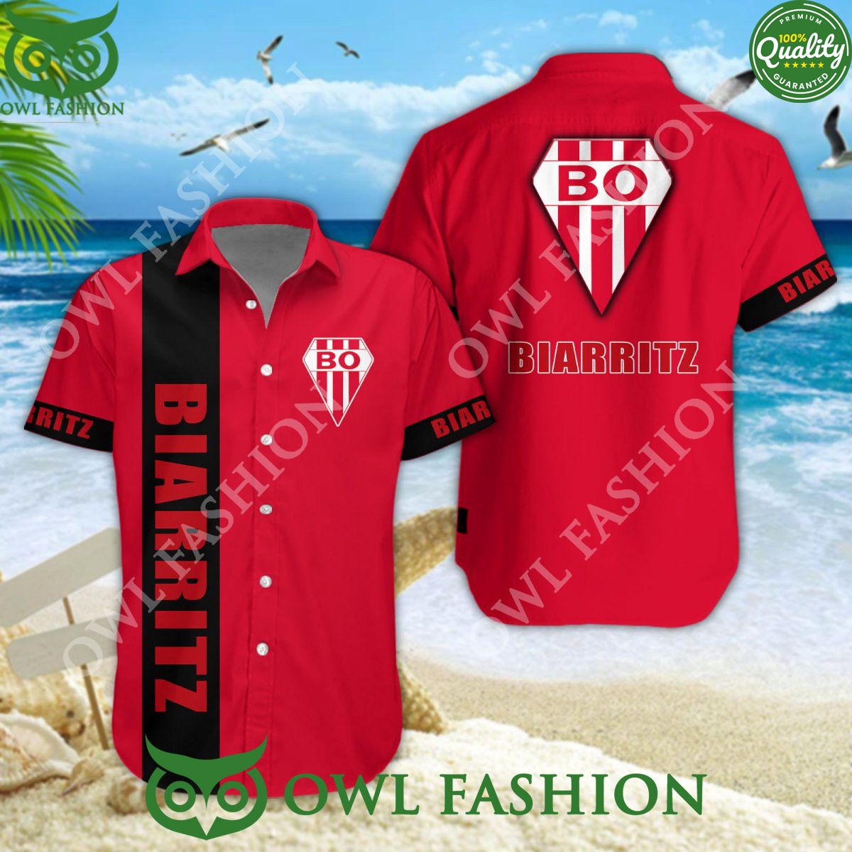 14 Rugby France Biarritz Olympique Limited Hawaiian - Adult & Kids T-Shirts, Sweatshirts & Hoodies apparel design preview 1