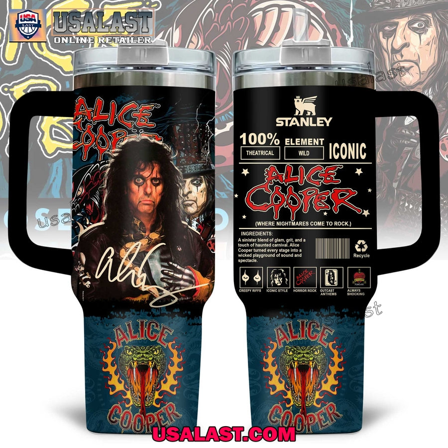 Alice Cooper Limited Edition 40oz Tumbler Cup - Adult & Kids T-Shirts, Sweatshirts & Hoodies apparel design preview 1