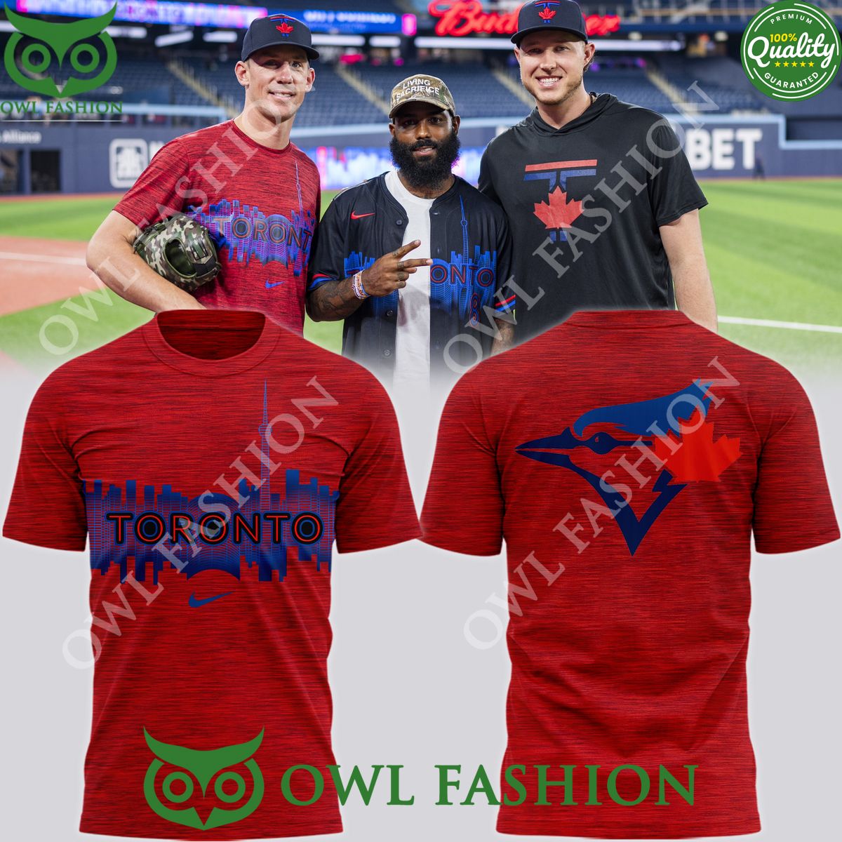 Toronto Blue Jays Limited Edition Canada Day 2024 - Adult & Kids T-Shirts, Sweatshirts & Hoodies apparel design preview 1