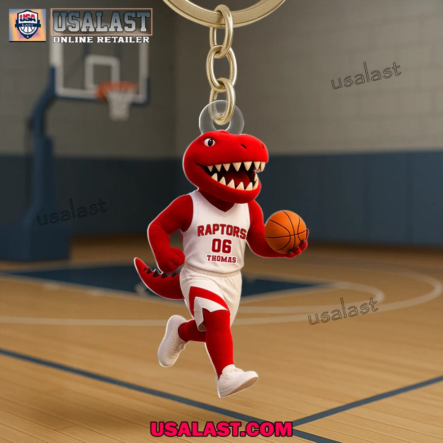 Toronto Raptors Mascot Custom Keychain, Hanging - Adult & Kids T-Shirts, Sweatshirts & Hoodies apparel design preview 1