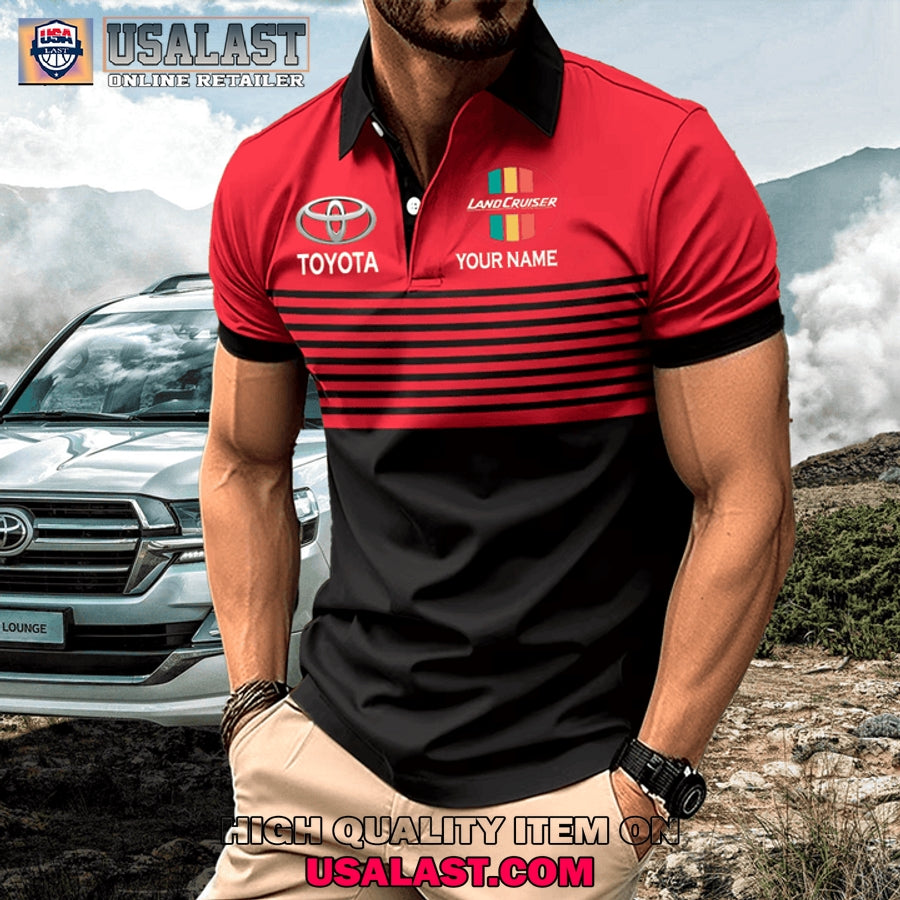 Toyota Land Cruiser Custom Name Men Polo - Adult & Kids T-Shirts, Sweatshirts & Hoodies apparel design preview 1