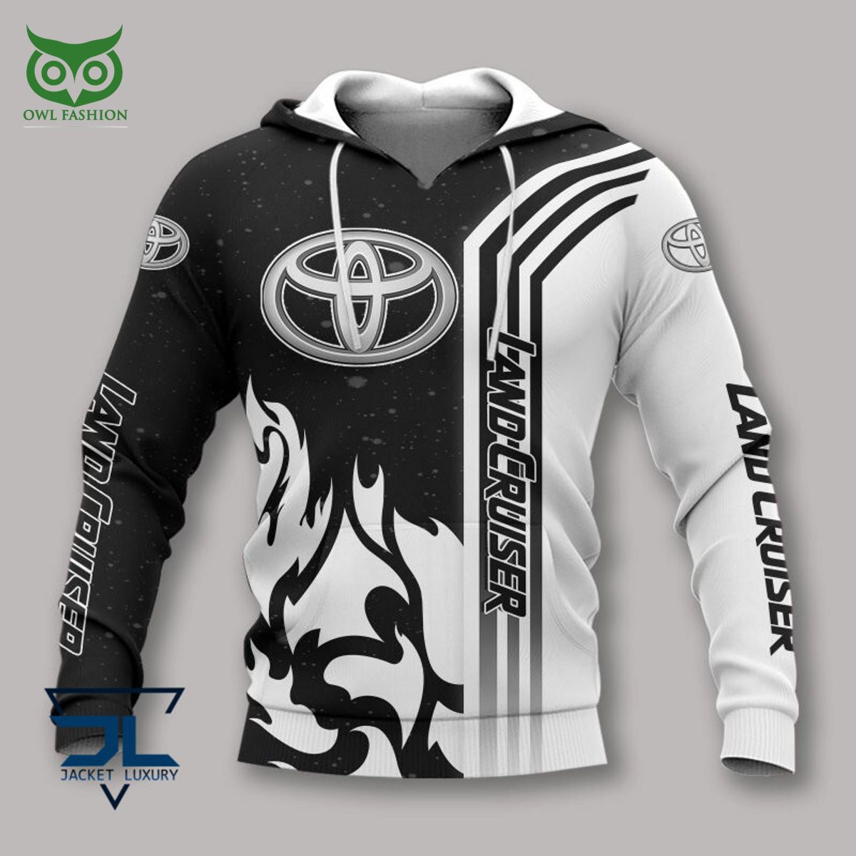 Toyota Land Cruiser Trending Motor Brand 3D Polo - Adult & Kids T-Shirts, Sweatshirts & Hoodies apparel design preview 1