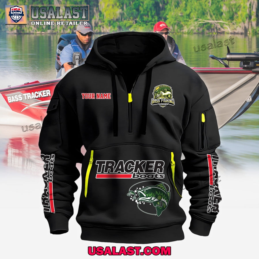 Tracker Boats Fishing Custom Name Heavy - Adult & Kids T-Shirts, Sweatshirts & Hoodies apparel design preview 1